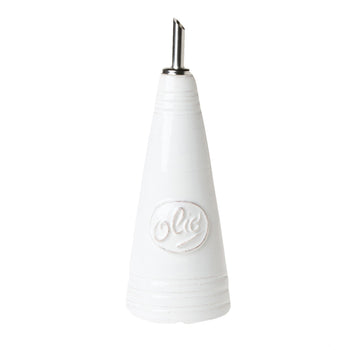 Vietri Lastra White - Olive Oil Bottle